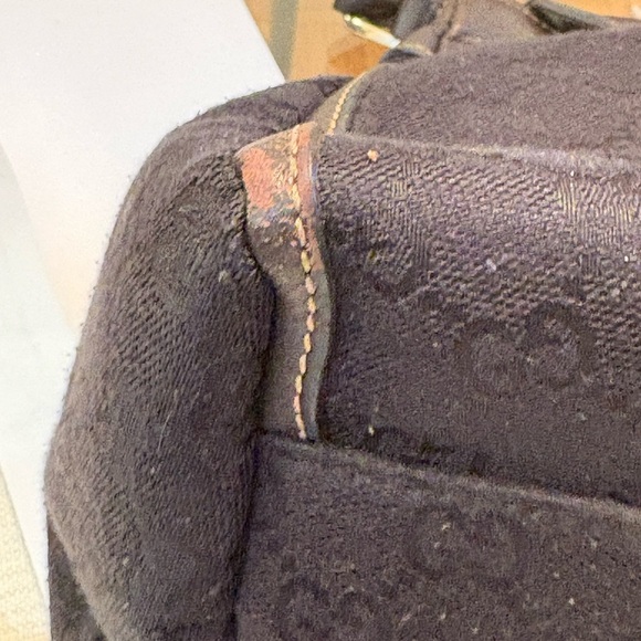 Vintage Gucci Abby D ring black with brown leather trim shoulder Women's Bag - Picture 12 of 16